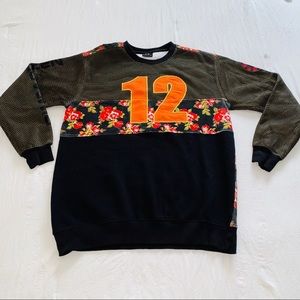 IMP Men’s Floral Unique Design Crewneck Sweatshirt
